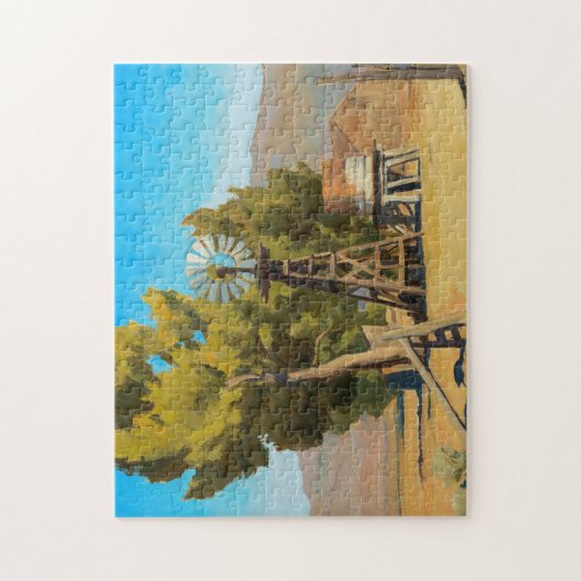 Ranch Windmill, Carson, Nevada, Maynard Dixon Puzzle (Vertikal)