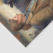 Ranch Woman Rind Decoupage Seidenpapier (Ausschnitt)