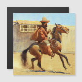 Ranchero aus dem alten Kalifornien von Maynard Dix Magnetkarte (Vorne/Hinten)