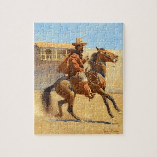 Ranchero aus dem alten Kalifornien von Maynard Dix Puzzle (Vertikal)