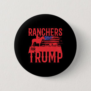 Ranchers für Trump konservative republikanische Un Button