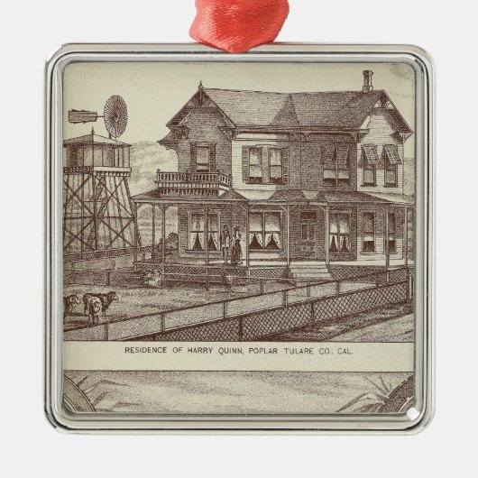 Ranches, Poplar, Cal Ornament Aus Metall (Vorne)
