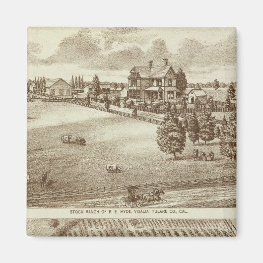 Ranches, Visalia, Tulare, Cal Magnet (Vorne)