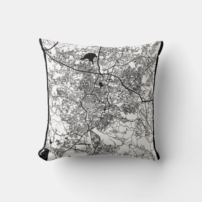 Ranchi Jharkhand City Map Kissen (Vorderseite)