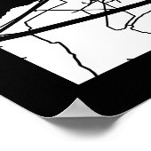 Ranchi Jharkhand City Map Poster (Ecke)