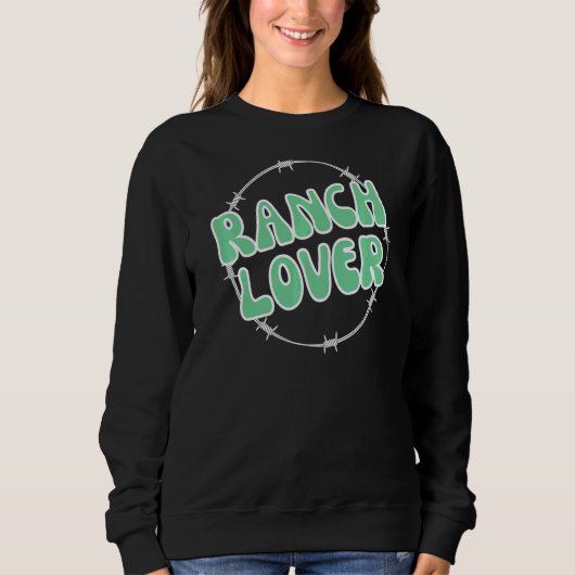 Ranchin's Farm Support Local Cattle Cows Schweine Sweatshirt (Vorderseite)