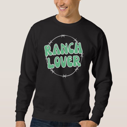 Ranchin's Farm Support Local Cattle Cows Schweine Sweatshirt (Vorderseite)