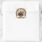 Rancho Cucwithin a California Quadratischer Aufkleber (Tasche)