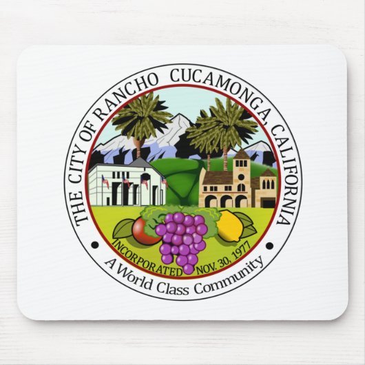 Rancho CucZIA (Kalifornien) City Siegel Mousepad (Vorne)