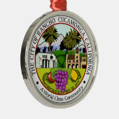 Rancho CucZIA (Kalifornien) City Siegel Ornament Aus Metall (Rechts)