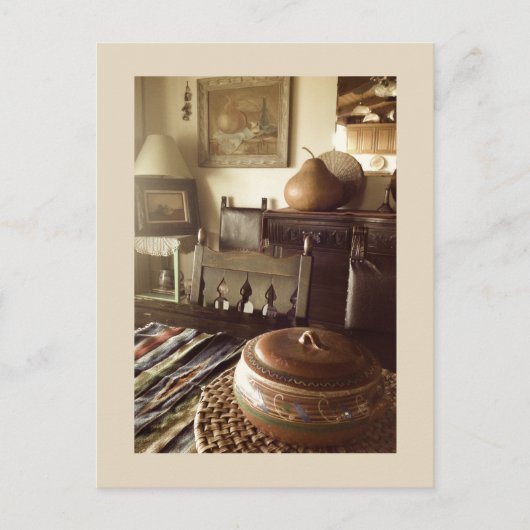 Rancho Del Vinedos Temecula CA Sepia Postkarte (Vorderseite)