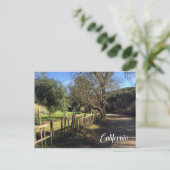 Rancho Fence View Postkarte (Stehend Vorderseite)