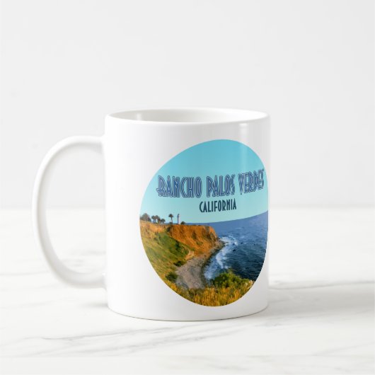 Rancho Palos Verdes California Leuchtturm Kaffeetasse (Links)