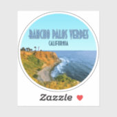 Rancho Palos Verdes California Point Vicente Aufkleber (Blatt)