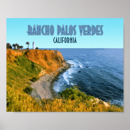 Rancho Palos Verdes California Point Vicente Poster (Vorne)
