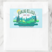 Rancho Relaxo Spring Logo Rechteckiger Aufkleber (Tasche)