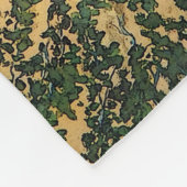 Ranchpferd, Angus-Viehherde in Fluss cartooned Fleecedecke (Ecke)