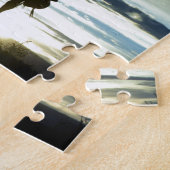 Ranchsonnenuntergang-Pferderuecken Puzzle (Seite)