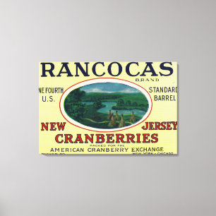Rancocas Marken-Moosbeeraufkleber Leinwanddruck