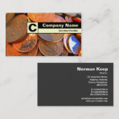 Rand als Monogramm - Die Farbe des Geldes Visitenkarte (Vorne/Hinten)