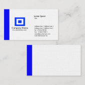 Rand - Blau Visitenkarte (Vorne/Hinten)