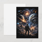 Rand der Galaxie Dankeskarte (Vorne/Hinten)