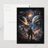 Rand der Galaxie Postkarte (Vorne/Hinten)