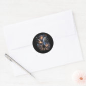 Rand der Galaxie Runder Aufkleber (Umschlag)