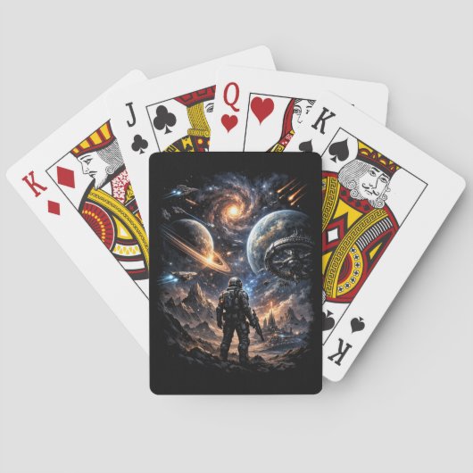 Rand der Galaxie Spielkarten (Rückseite)
