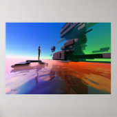 Rand der Wahrnehmung - surrealer Kunstdruck Poster (Vorne)