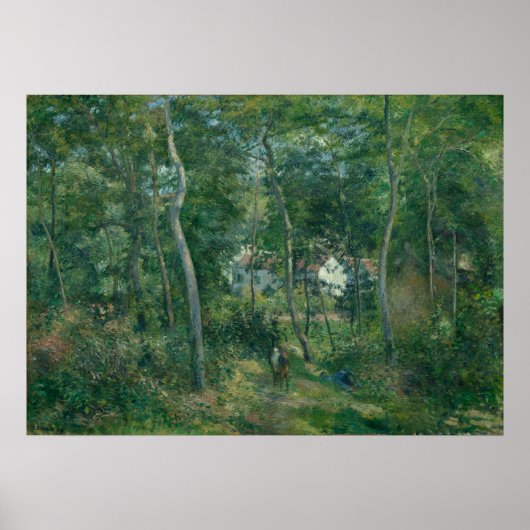 Rand des Waldes von Camille Pissarro Poster (Vorne)