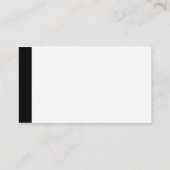 Rand-Dreieck - Schwarzes Visitenkarte (Rückseite)