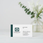 Rand - dunkelgrün visitenkarte (Stehend Vorderseite)