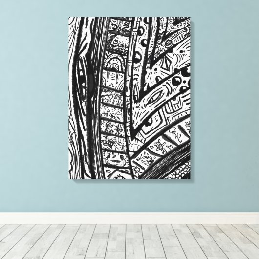 Rand eines Blades Leinwanddruck (Insitu (Holzboden))