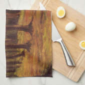 Rand eines Waldes von Vincent van Gogh Geschirrtuch (Viertel Falte)