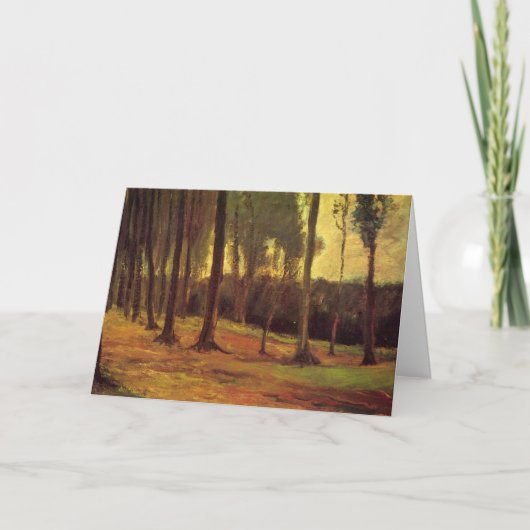 Rand eines Waldes von Vincent van Gogh Karte (Vorderseite)