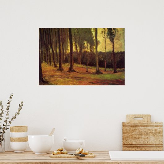 Rand eines Waldes von Vincent van Gogh Poster (Küche)