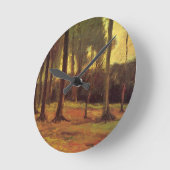 Rand eines Waldes von Vincent van Gogh Runde Wanduhr (Winkel)