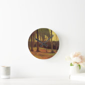 Rand eines Waldes von Vincent van Gogh Runde Wanduhr (Zuhause)