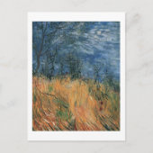 Rand eines Weizenfeldes mit Pflücken 1887, Van Gog Postkarte (Vorderseite)