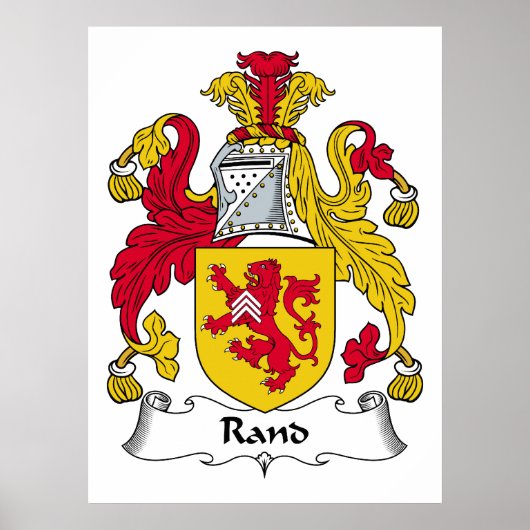 Rand Familienwappen Poster (Vorne)