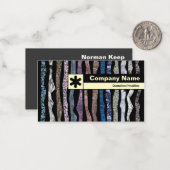 Rand gekennzeichnet - Mineralstreifen Mitteilungskarte (Vorderseite/Rückseite Beispiel)