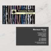 Rand gekennzeichnet - Mineralstreifen Mitteilungskarte (Vorne/Hinten)