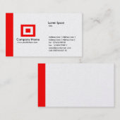 Rand-Gold - Rot Visitenkarte (Vorne/Hinten)