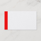 Rand-Gold - Rot Visitenkarte (Rückseite)