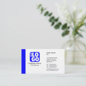 Rand (Logo) - Blau Visitenkarte (Stehend Vorderseite)