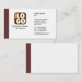 Rand (Logo) - braun Visitenkarte (Vorne/Hinten)