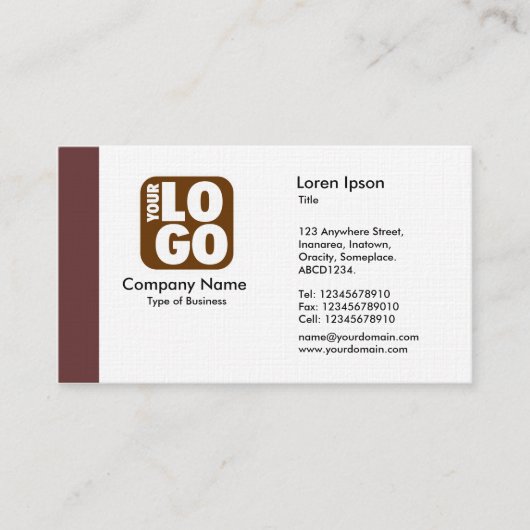 Rand (Logo) - braun Visitenkarte (Vorderseite)