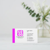 Rand (Logo) - Magenta Visitenkarte (Stehend Vorderseite)
