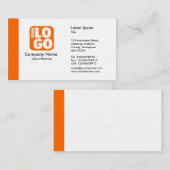 Rand (Logo) - Orange Visitenkarte (Vorne/Hinten)